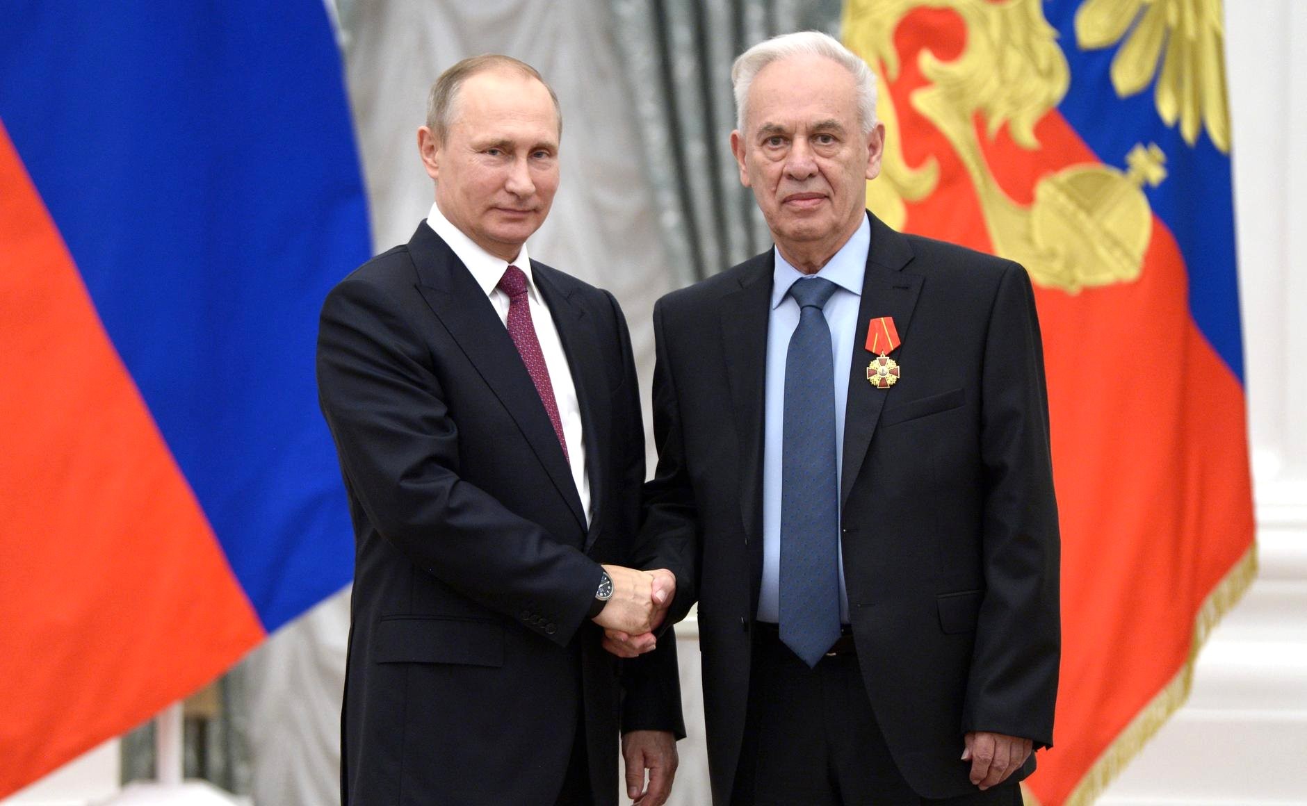 22 сентября 2016 года, Москва, Кремль. Роллан Мартиросов награжден орденом Александра Невского